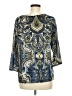 Chico's Blue 3/4 Sleeve T-Shirt Size Med (1) - photo 2