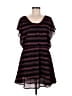 Bar III 100% Polyester Stripes Black Casual Dress Size M - photo 1