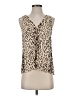 Joie 100% Lyocell Animal Print Tan Sleeveless Blouse Size S - photo 1