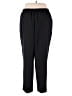 Alia 100% Polyester Solid Black Casual Pants Size 22w - photo 2