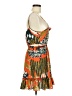 XXI 100% Polyester Tropical Orange Cocktail Dress Size M - photo 4