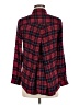 Papermoon Plaid Red Long Sleeve Button-Down Shirt Size M - photo 2