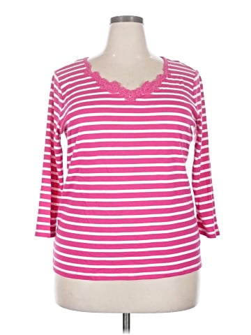 Chaps 3/4 Sleeve Top (view 1)