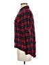 Papermoon Plaid Red Long Sleeve Button-Down Shirt Size M - photo 5