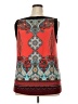 Roz & Ali Red Sleeveless Blouse Size 2X - photo 2