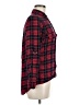 Papermoon Plaid Red Long Sleeve Button-Down Shirt Size M - photo 4
