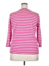 Chaps 100% Cotton Pink 3/4 Sleeve Top Size 2X - photo 2