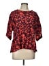 IRO Red 3/4 Sleeve Blouse Size 18W - photo 1