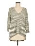 Express Outlet Metallic Gray Pullover Sweater Size M - photo 1