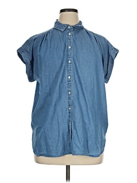 Ann Taylor Loft Short Sleeve Button Down Shirt