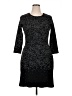 AB Studio Tweed Black Cocktail Dress Size XL - photo 1