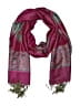 Unbranded Paisley Burgundy Scarf One size - photo 1