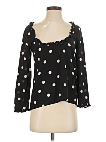 Sézane 3/4 Sleeve Silk Top (view 1)