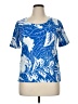 Talbots Tropical Blue Short Sleeve T-Shirt Size 0X - photo 1