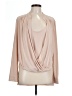 BCBGMAXAZRIA Tan Long Sleeve Blouse Size L - photo 1