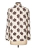 Unbranded Floral Ivory 3/4 Sleeve Blouse Size L (estimated) - photo 2