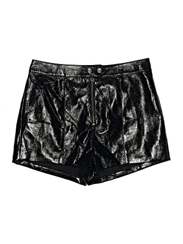 Topshop Faux Leather Shorts (view 1)