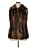 Ellen Tracy Brown Faux Fur Vest Size XL - photo 1