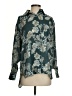 Elan 100% Polyester Floral Green Long Sleeve Blouse Size S - photo 1