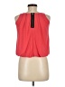 Un Deux Trois Red Sleeveless Blouse Size 8 - photo 2