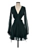 ASOS 100% Polyester Solid Teal Cocktail Dress Size 4 - photo 1