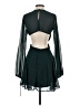 ASOS 100% Polyester Solid Teal Cocktail Dress Size 4 - photo 2
