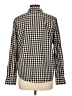 Chaps 100% Cotton Checkered-gingham Black Long Sleeve Button-Down Shirt Size L - photo 2