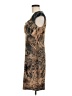 Connected Apparel Graphic Brown Cocktail Dress Size 8 - photo 5