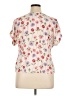 Bobeau Floral Ivory Short Sleeve Blouse Size XL - photo 2