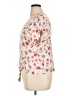 Bobeau Floral Ivory Short Sleeve Blouse Size XL - photo 5
