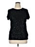 Chaps 100% Cotton Stars Black Short Sleeve Top Size XL - photo 1