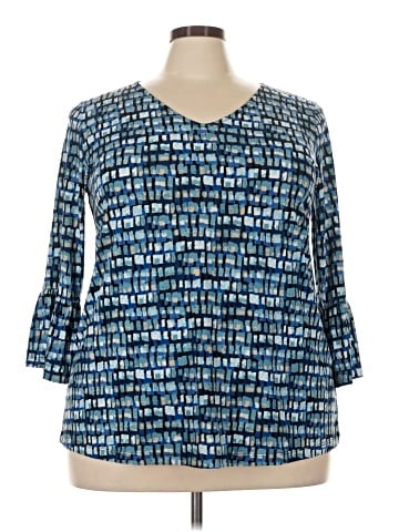 Susan Graver 3/4 Sleeve Blouse (view 1)