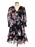 Taylor 100% Polyester Floral Black Cocktail Dress Size L (estimated) - photo 1