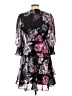 Taylor 100% Polyester Floral Black Cocktail Dress Size L (estimated) - photo 2