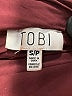 TOBI 100% Polyester Metallic Burgundy Romper Size S - photo 4