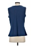 NY Collection Blue Sleeveless Blouse Size S - photo 2