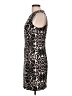 Guess Animal Print Brown Cocktail Dress Size 10 - photo 5