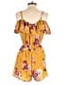 As U Wish Floral Yellow Romper Size M - photo 2