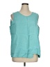 Flax Teal Sleeveless Blouse Size 14 (L) - photo 1