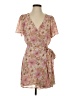 Lush 100% Polyester Floral Pink Casual Dress Size S - photo 1