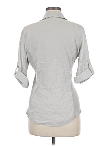 James Perse 3/4 Sleeve Button-Down Shirt (view 2)
