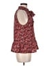 Joie 100% Silk Red Sleeveless Silk Top Size M - photo 4