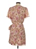Lush 100% Polyester Floral Pink Casual Dress Size S - photo 2
