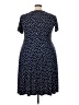 Woman Within Polka Dots Blue Casual Dress Size 18 - 20 - photo 2