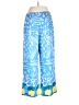 STAUD 100% Polyester Print Blue Casual Pants Size 12 - photo 2