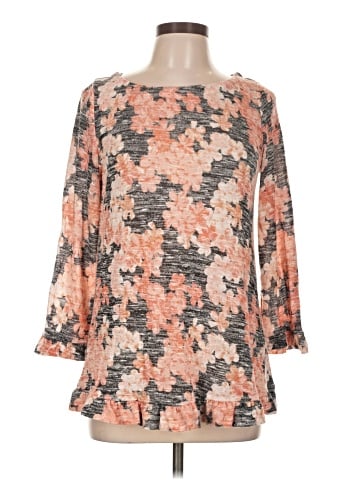 Rose + Olive 3/4 Sleeve Blouse (view 1)