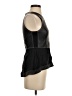 BCBGMAXAZRIA 100% Polyurethane Black Sleeveless Blouse Size XXS - photo 4