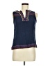 THML 100% Rayon Blue Sleeveless Blouse Size M - photo 1