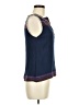 THML 100% Rayon Blue Sleeveless Blouse Size M - photo 4