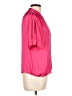 PREMISE 100% Polyester Pink Short Sleeve Blouse Size L - photo 4